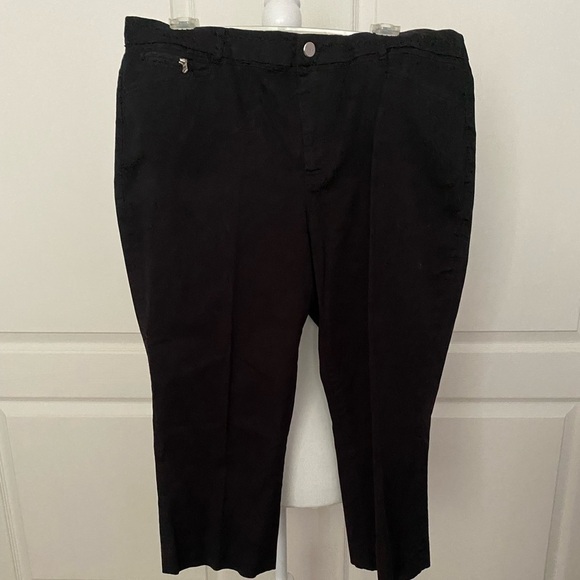 Lauren Ralph Lauren Active Black Cropped Pants - Picture 1 of 8